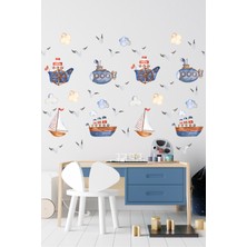 Esa Kids Odasında Mavi Bir Serüven Başlasın! Esatoys Deniz Taşıtları ve Denizaltı Sticker Seti