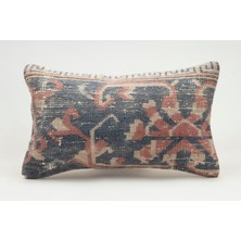 Kilim Wholesale El Yapımı Kilimden Yapılmış Vintage Kırlent Kılıfı, Yün, 30X50 cm