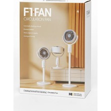 GUNKES Vantilatör Ferahlatıcı F1 Fan - Modern Hava Sirkülasyon Fanı - Masaüstü / Dikey / Yer Tipi Kullanım
