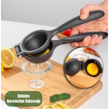 Handanca Siyah Lüks Döküm Limon&portakal Narenciye Sıkacağı - Pratik ve Dayanıklı Gövde