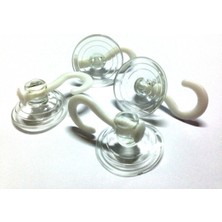Handanca Kancalı Vantuz 4 cm Kancalı Cam Vantuzu Öpücük Askılı Vantuz 10 Adet