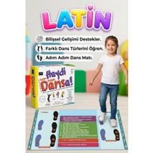 Farbu Oyuncak Haydi Dansa! Latin Dans Matı 130X70 cm Adım Adım Eğitici Geleneksel Dansı Öğretim Oyunu