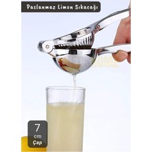 Handanca Limon Sıkacağı Paslanmaz Narenciye Sıkacağı Çelik Mandalina Sıkacağı 22 cm