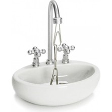 Runaway Lavabo Şeklinde Ataç Kutusu Şık Masa Düzeni