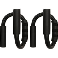 Delta Siyah Şınav Barı Karın Kası Egzersiz Aleti - Üst Vücut Antrenmanı İçin Kolay Kurulum