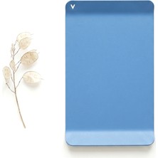 Vasa Concept Dekoratif Metal Tepsi – 12×20×2 cm | Pastel Mavi | Sunum ve Orta Sehpa Tepsisi | Dayanıklı Metal Dekor Ürünü | Organizer - Lundes TD-006