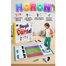 Farbu Oyuncak Haydi Dansa! Horon Dans Matı 130X70 cm Adım Adım Eğitici Halk Dansı Öğretim Oyunu