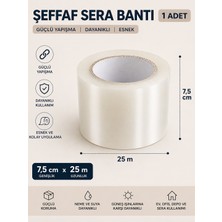 Unitape Şeffaf Sera Tamir Bandı / Sera Bandı / Sera Naylonu Tamir Bandı