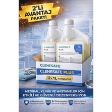 Ronanna Clenesafe Plus 1 L Konsantre Ön Temizleme ve Dezenfeksiyon Solüsyonu Medikal Yüzey Temizleyici 2 Adet