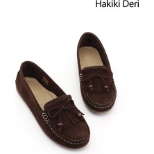 Gönderi(r) Kadın Kahverengi - Taba  Fiyonklu Hakiki Deri Comfort Loafer