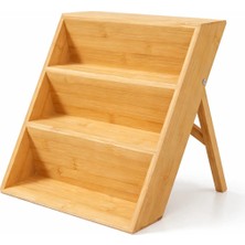 Mis Kitchen Bambu Çekmece Içi Baharatlık Düzenleyici 3 Katlı Raf Organizer Standı
