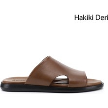 Gönderi(r) Erkek Ceviz  Hakiki Deri Terlik