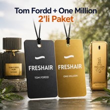 Freshair Lüks Parfüm Serisi 2'li Paket - Tom Fordd & One Million Esanslı Asma Araç Kokusu Seti