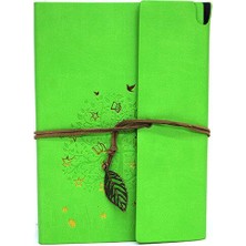 Aydogan's Defter Deri Kaplı Ağaç Baskılı Hediyelik