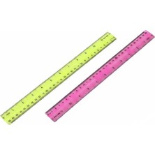 Ark Şeffaf Cetvel 30 cm Esnek
