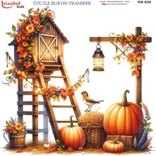 İstanbul Hobi Ütü ile Rub On Transfer Kağıdı 30X30CM RB-620