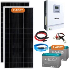 Yapı Solar Yapısolar 1600 W Solar Güneş Enerjisi Bağ Evi M Paketi