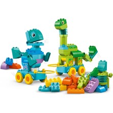 LEGO DUPLO Kasabası 3 Ü 1 Arada Tekerlekli Dinozorlar Oyunla Öğreten Küçük Çocuk Oyuncağı 10451