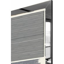 Zevahir Mobilya Dekorasyon Gümüş Aynalı Pleksi Çerçeveli Minimalist Üçlü Soyut Desen Üçlü Mdf Tablo Seti