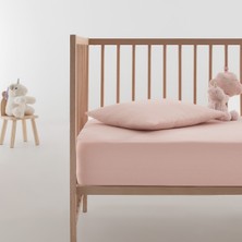 Yataş Mini Softy Bebek %100 Pamuk Lastikli Çarşaf Seti - Pudra