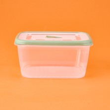 Gondol Plastik Saklama Kabı - Şeffaf / Yeşil - 1,7 Lt