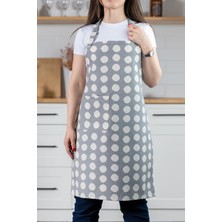 Favora Elegan Chef Ayar Askılı Mutfak Önlüğü - Gri
