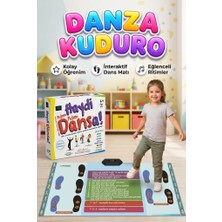 Farbu Oyuncak Haydi Dansa! Danza Kuduro Dans Matı 130X70 cm Adım Adım Eğitici Modern Dansı Öğretim Oyunu
