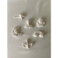 CEG Art Gallery Taş Boyama Seti - 6'lı Karışık Figür Set - 1 Adet Fırça + 3 Renk Boya