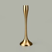 Kpm Golden Star Şamdan - Sarı - 17 cm