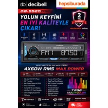 Decibell | DB-5520DSP | 2-Lıne Hd Va-Lcd Dısplay Ekran | Dsp Işlemcili Oto Teyp