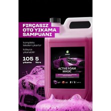 Grass Active Foam Magic 5L - Araba Şampuanı Hızlı Köpüren Renk Değiştiren Fırçasız Oto Yıkama Şampuanı ( Tüm Araçlar İçin, Oto Temizleyici, Köpük Şampuan )