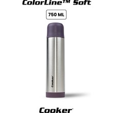 Cooker CKR-2002 Çelik Termos 750 ml. Mor