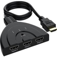 Dora Shopping 3 Giriş 1 Çıkış Full Hd-Hdtv HDMI Switcher Toplayıcı Kablo, Hdmı Çoklayıcı Değildir, Toplayıcıdır