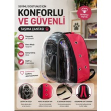 Medusa Şeffaf Astronot Model Kedi ve Köpek Taşıma Çantası