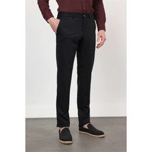 İmza Yan Cep Kendinden Desenli Örme Jogger Slim Fit Esnek Pantolon 1003260174