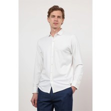 İmza İtalyan Yaka Uzun Kol Cepsiz Performans Ürün Slim Fit Gömlek 1004260160