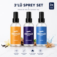 Freshair 3'lü Avantaj Paketi - Vanilya, Sauvage & Ocean Premium Araç ve Ortam Kokusu Seti 150 ml x 3