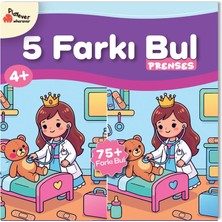 Playever 5 Farkı Bul - Prenses, Dikkat ve Görsel Algı Etkinlik Kitabı