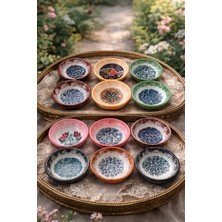 6'lı Çini Seramik 8cm Çerezlik