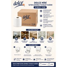 Duru Kağıtçılık Dolce Mini Içten Çekmeli Tuvalet Kağıdı 12 Rulo 4 kg