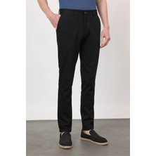 İmza Yan Cep Düz Paça Armürlü Slim Fit Pamuklu Chino Pantolon 1003260161