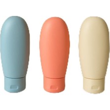 Dora Shopping Travel Boy 60 ml Seyahat Tipi Şampuan Şişesi Seti – Sızdırmaz, Yeniden Doldurulabilir Silikon Kap –