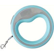 Dora Shopping Yuvarlak Şeritli Otomatik Gezdirme Tasması 2.5 Metre 20 Mavi