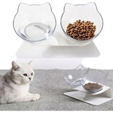 Dora Shopping Standlı Kafalı Mama Kabı Şeffaf 2