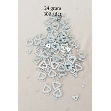 Die Grup Oya Abiye Bileklik Kolye Pleksi Metalik Plastik Pul Gümüş Renk 24 Gram 300 Adet - BNC571