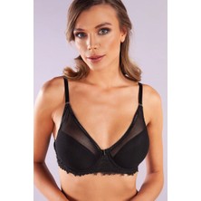 Bemy Store Gapara Big Size Plunge Bra, Siyah Konforlu ve Şık Sütyen