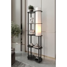 Dora Shopping Sperenza Lambader Ceviz – Doğal Görünümlü Gövde, 145 cm Yükseklik, Geniş Tabanlı (24X48 Cm), E27 Duy
