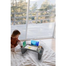 Dora Shopping Hobi, Çalışma Masası Laptop Sehpası Gri