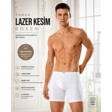 Berrak Erkek Pamuklu Lazer Kesim Boxer – Iz Yapmaz, Nefes Alan Premium Konfor