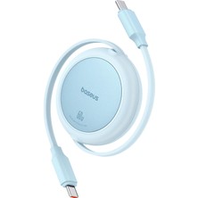 Dora Shopping Free2 Pull Makaralı Type-C 60W Kablo 1m. Mavi